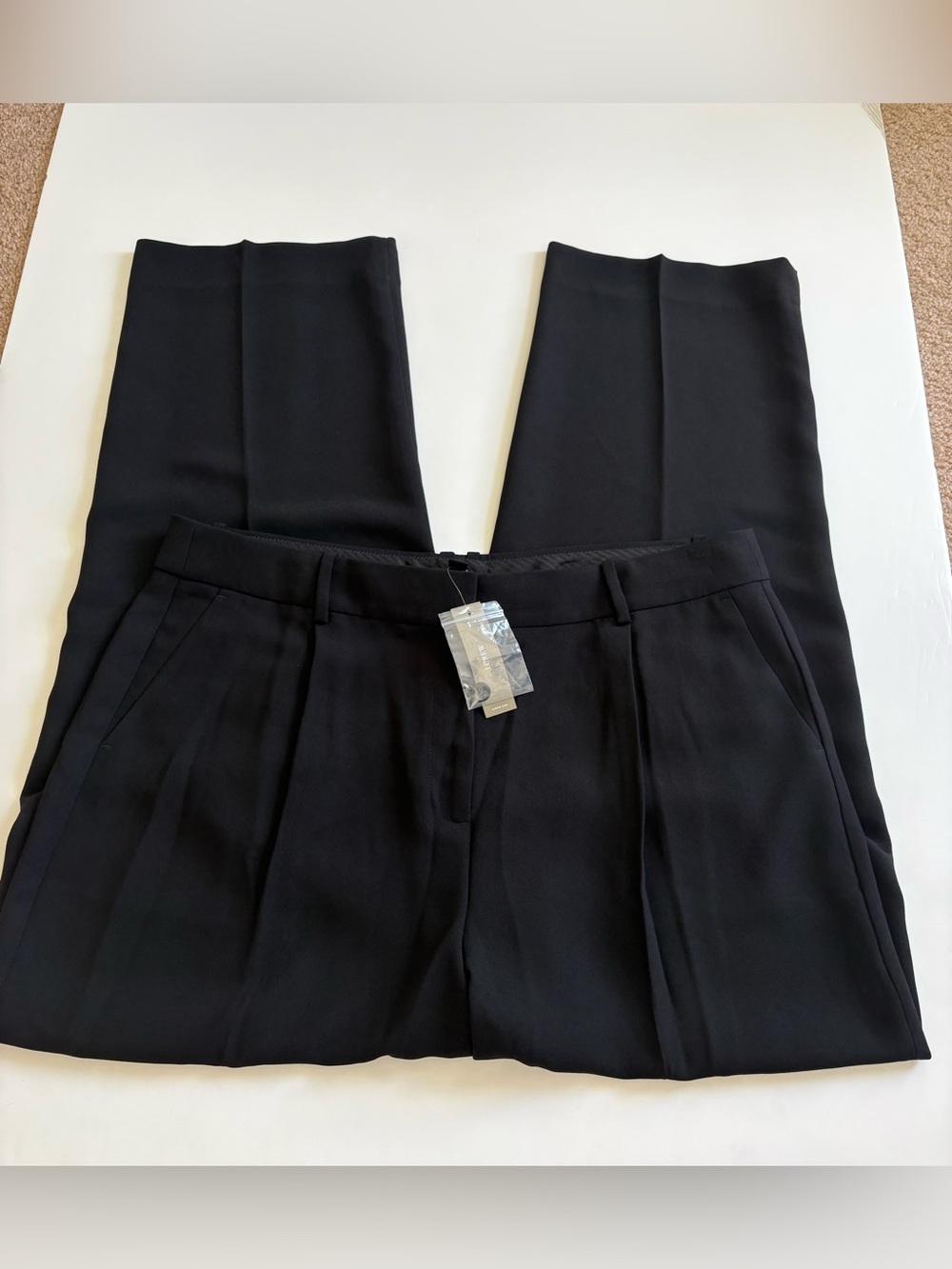 Jcrew Wide Leg Essential Pant Black Size 16 New with Tags